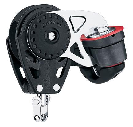 Harken 57mm Single Carbo Ratchamatic Block w/ Cam Cleat