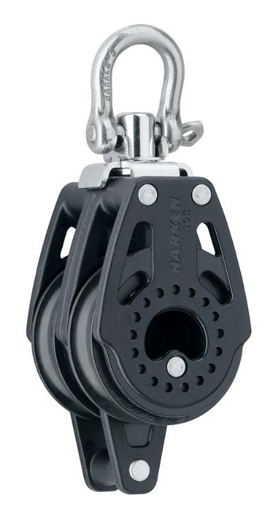 Harken 40mm Double Swivel Carbo Block w/ Becket