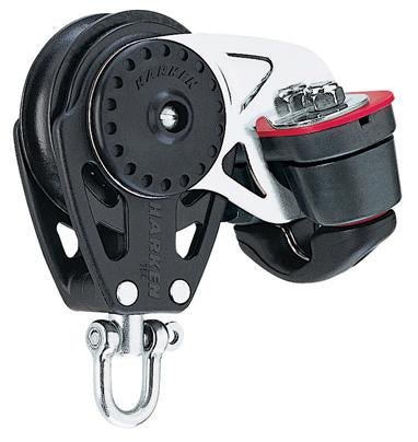 Harken 75mm Single Swivel Carbo Block w/ Cam Cleat