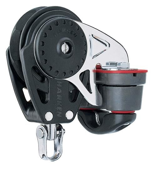 Harken 75mm Single Carbo Ratchamatic Block w/ Cam Cleat