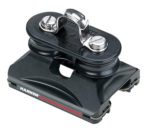 Harken 22mm Low-Load Car — Fixed Sheaves, Eyestrap