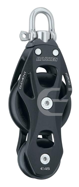 Harken 45mm Aluminum Element Fiddle Block w/ Swivel