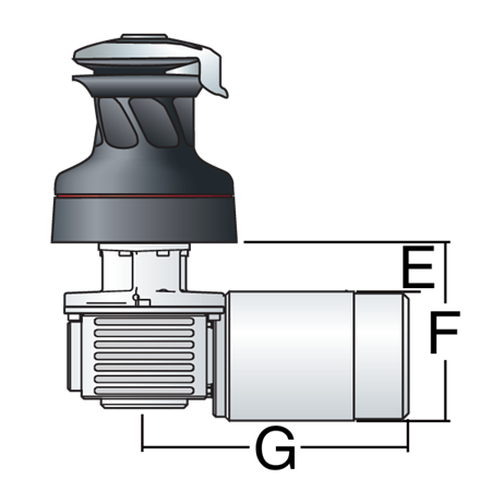 Harken 60 3 Speed Electric Self-Tailing Performa Winch