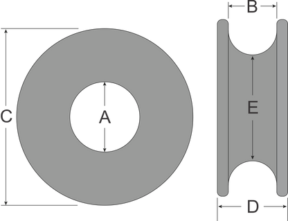 Tylaska 5/8" FR4 Low Friction Ring