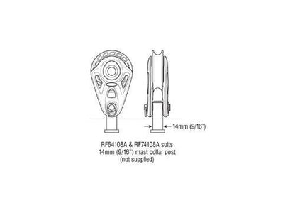 Ronstan 75mm Mast Base Core Block