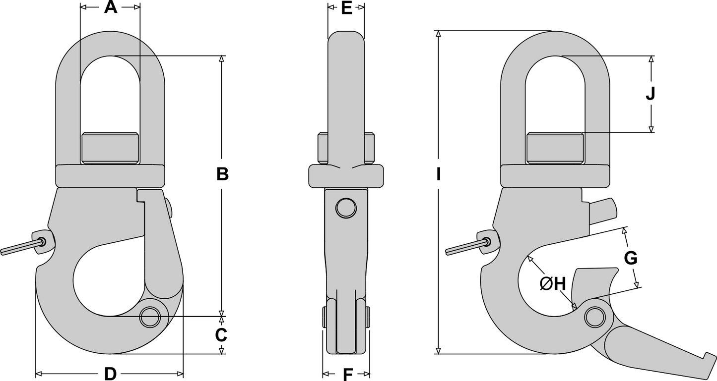 Tylaska SS10 Plunger Style Snap Shackle