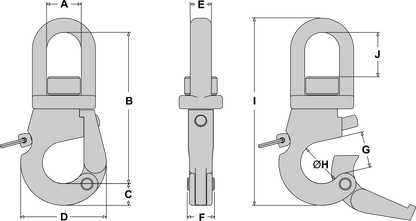 Tylaska SS10 Plunger Style Snap Shackle