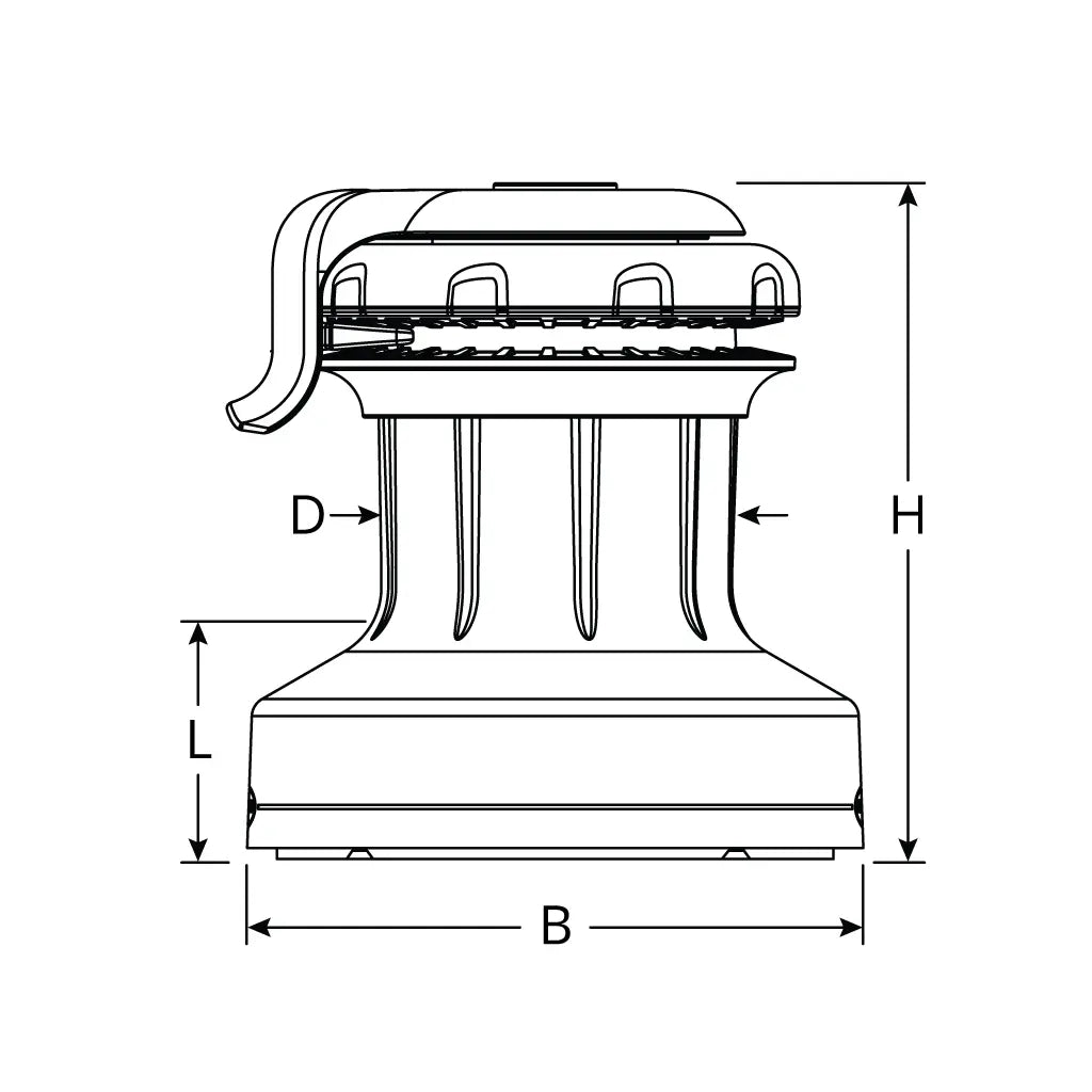 Ronstan 40QT Orbit Winch with Quick Trim, 2 Speed