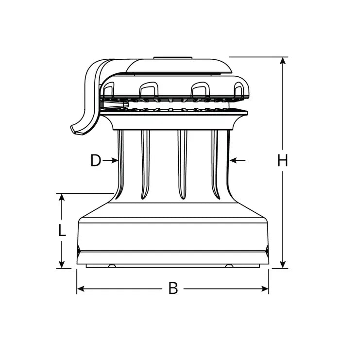 Ronstan 45QT Orbit Winch with Quick Trim, 2 Speed